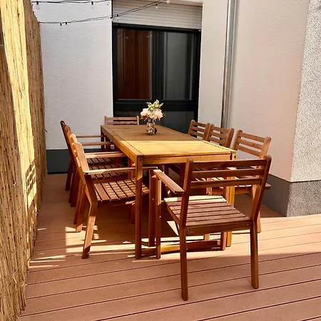 アパート Grosses Zentrales Terrasse 2 Baeder